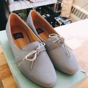 Blue oxford shoes